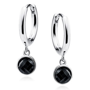 Cercei rotunzi argint Ø14mm cu pietre negre DiAmanti Z2202DER_B-DIA (Argint 925‰ 2,4 g.) Cercei rotunzi argint Ø14mm cu pietre negre DiAmanti Z2202DER_B-DIA (Argint 925‰ 2,4 g.)